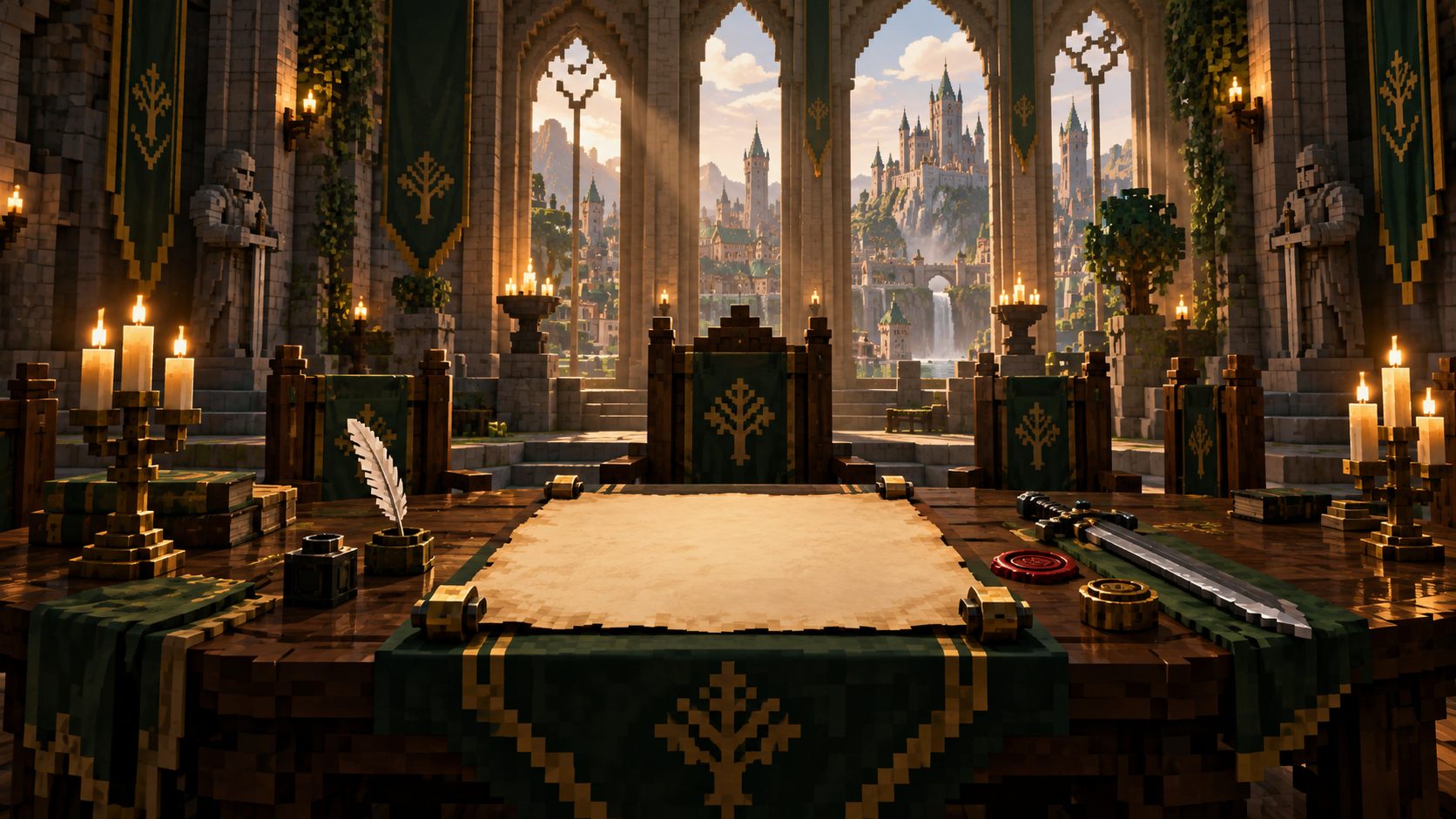 Una carta de convivencia sobre la mesa de un consejo medieval